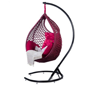 NIMAXES XXL Premium Hängesessel Munich Set Bordeaux