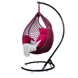 NIMAXES XXL Premium Hängesessel Munich Set Bordeaux