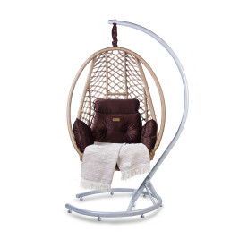 NIMAXES XXL Premium Hängesessel Comfort Set Beige