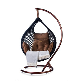 NIMAXES XXL Premium Hängesessel Munich Set schwarz