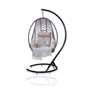 NIMAXES XXL Premium Hängesessel Comfort Set Grau